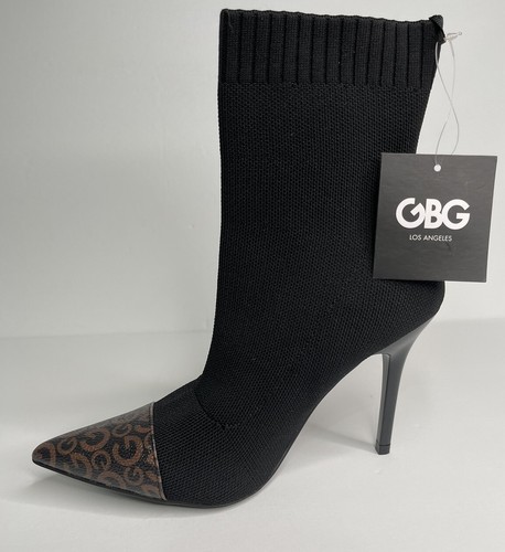 GBG Los Angeles C Cap Logo Bootie Black Pointed Toe Sz 6.5 RIGHT ONLY Amputee - Picture 4 of 10