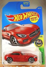 2017 Hot Wheels 338 HW Exotics 2/10 '15 MERCEDES-AMG GT Red w/Chrome 5Y Spokes
