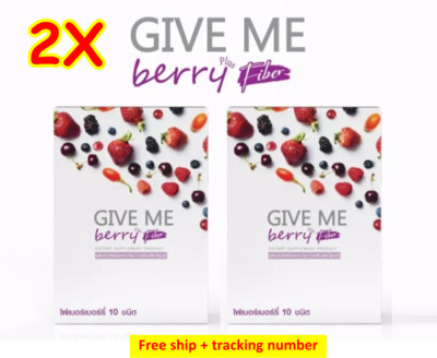 2X Fiber Detox Drink Give Me Berry Dietary Supplement Brighten Skin Healthy Diet