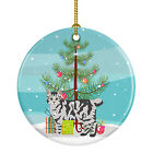 American Bobtail Cat Merry Christmas Ceramic Ornament Ck4550Co1