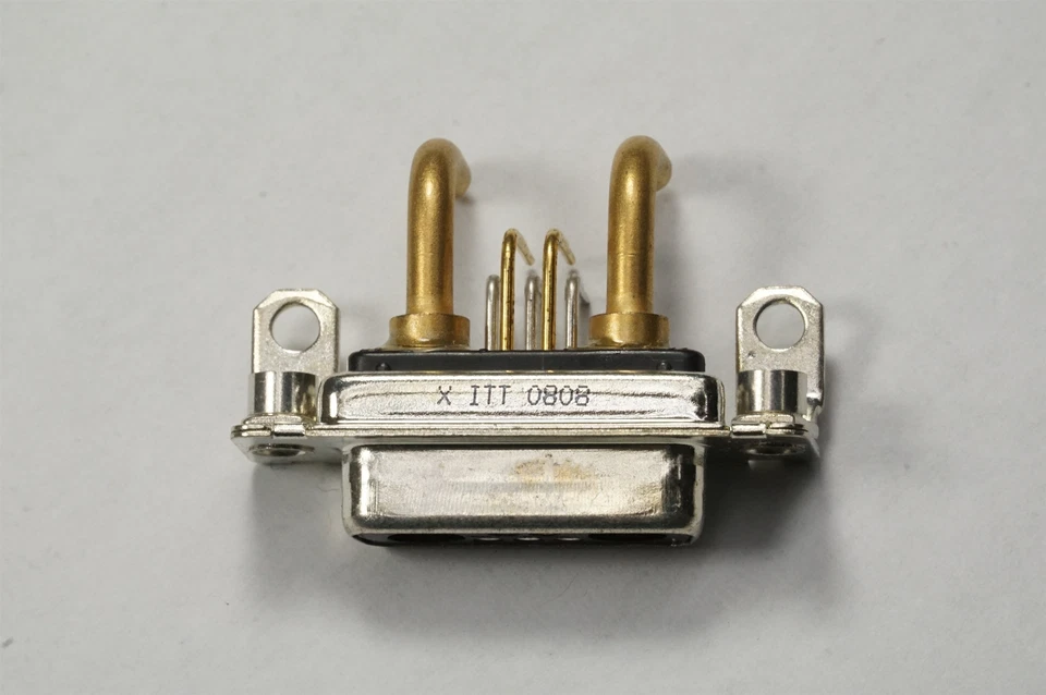 DAMP7H2SJA197 ITT Cannon D-Sub Connector Combo Recep 7 Pos RA PCB Mount 4-40 NOS - Image 2 of 2