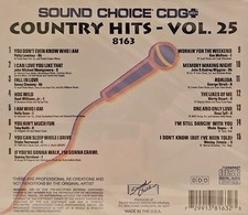 SC8163   COUNTRY HITS  NEW IN PLASTIC SOUND CHOICE KARAOKE CDG LOT WA