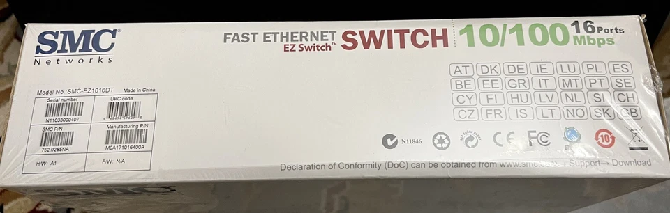 SMC Networks EZ Switch SMC-EZ1016DT BRAND NEW - Image 3 of 4