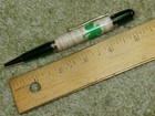 Green Shamrock Twist Pen with Shamrocks Mounted on Curly Maple Body & Green Ends — photo 7