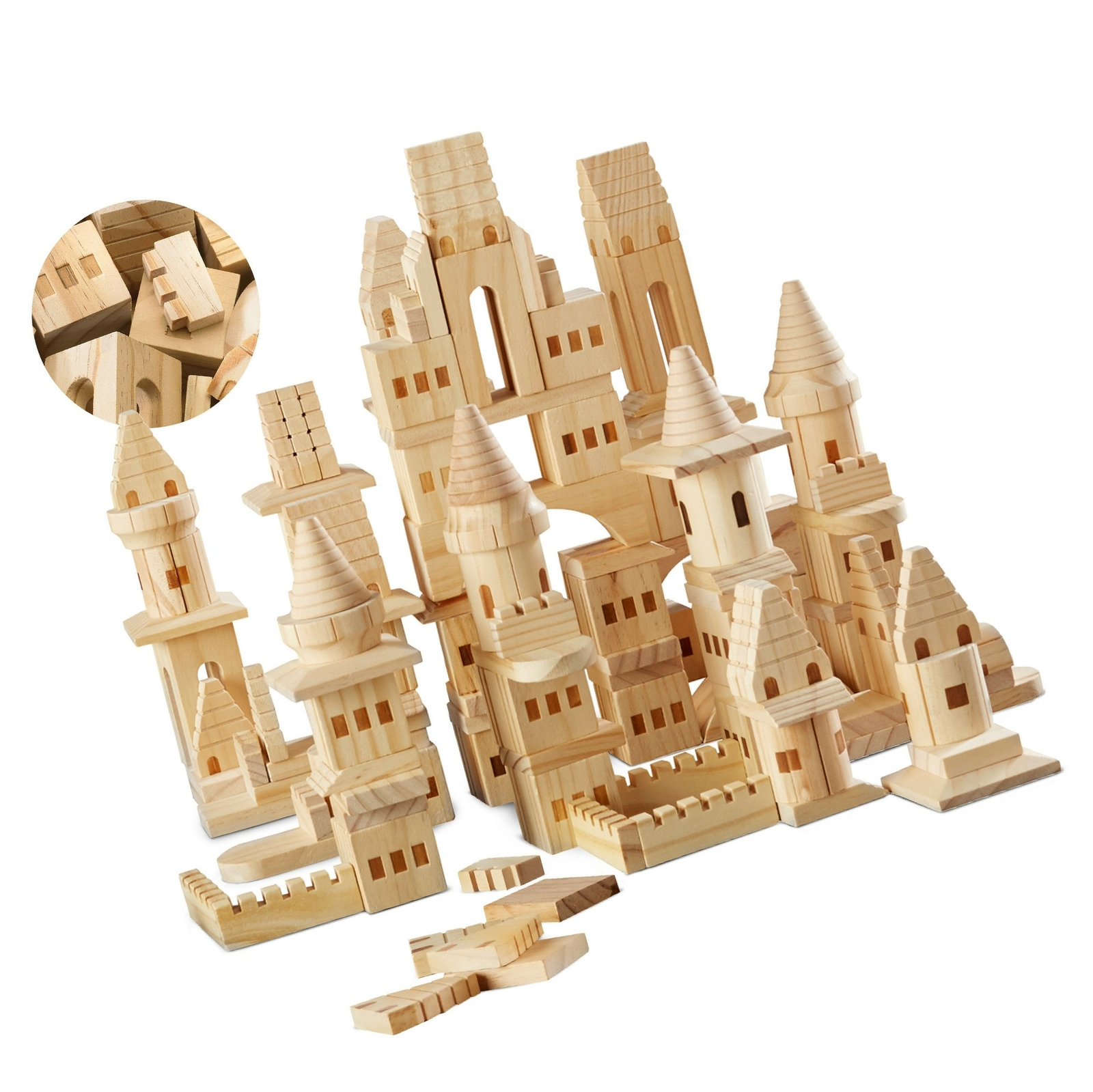 fao schwarz wooden castle blocks