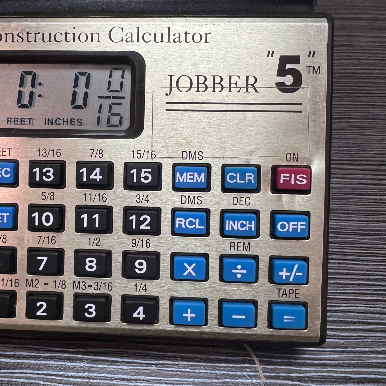 Vintage Jobber 5 The Professional Construction Calculator With Case