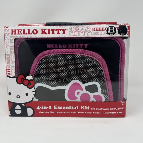 Hello Kitty Nintendo Ds/3ds Case Kit 4 In 1, Stylus, 3ds And Dsi Skin