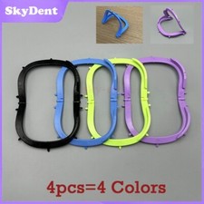 4x Dental Frame Hager Light X-Ray Film Foldable Bracket Plastic Rubber Dam Sheet