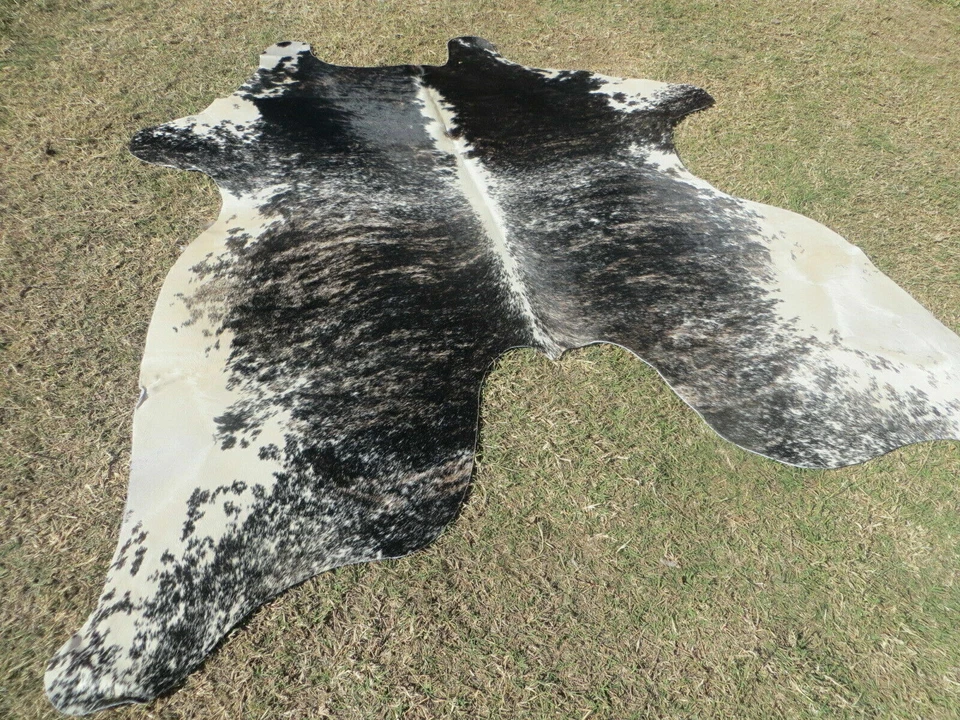PROINLEATHER MAKE OFFER !! LARGE DARK GRAY Cowhide Rug natural Cowhides Cow Hide Skin RT