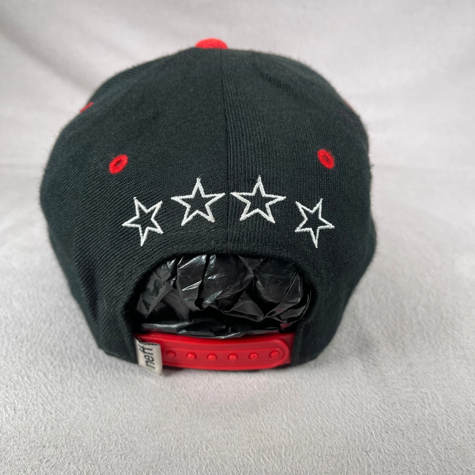 NEFF Sombrero Para Hombre Talla Única Negro Snapback Gorra Bordada Deletrear Patinador Foto 3 de 4