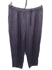 VTG 90s All That Jazz Pants Womens Size 18 Purple Drawstrink Slack Trousers EUC