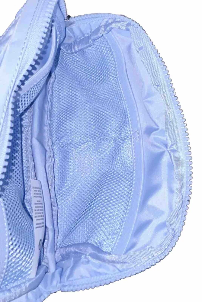 Lululemon Everywhere Belt Bag 1L Blue Windmill with Extra Long 10 Foot Strap NWT