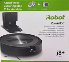 iRobot Roomba j8+ (8550) Wi-Fi Connected Self-Emptying Robot Vacuum ~~ NEW~~