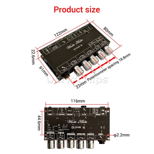 H1 DC8-36V Audio Amplifier Power AMP Bluetooth AUX Preamp Board Combination New - Picture 8 of 19