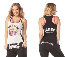 Zumba I Want My Zumba INSTRUCTOR Racerback Tank Top - White ~ XS  S  L  XL  XXL