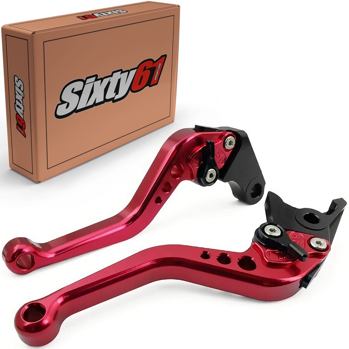 ZX6R Red Levers 2019-2025 2026 Kawasaki Adjustable Shorty Brake