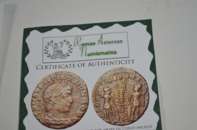 Maximus Caesar of Cotiaeum Phrygia Wildwinds Roman Coin COA Constantius II