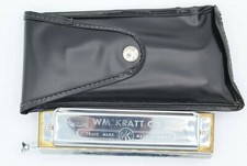 Vintage Wm. Kratt Co Super 48 Chromatic Professional Harmonica with Case