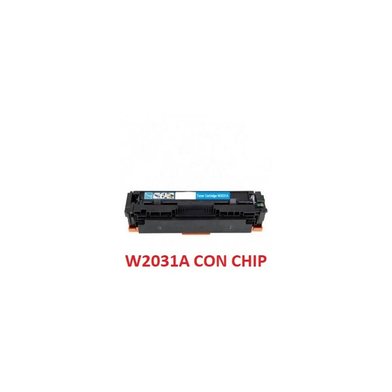 TONER W2031A CIANO COMPATIBILE 415A CON CHIP PER HP Color LaserJet Pro M454 ,M47