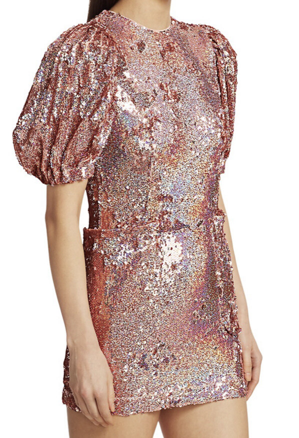 Rotate Birger Christensen Dress Gold salmon color Sz L $395 | eBay Rotate Birger Christensen Dress Gold salmon color Sz L $395 | eBay