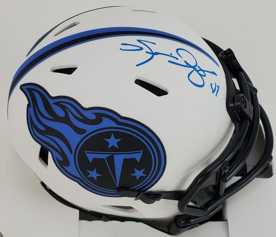 Kevin Dyson Signed Tennessee Titans Lunar Eclipse Speed Mini Helmet COA