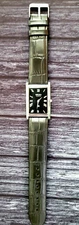 Vintage NOS Men Tank  Slim Rectangular Dress Watch New Mvt & Batt-Dial mod