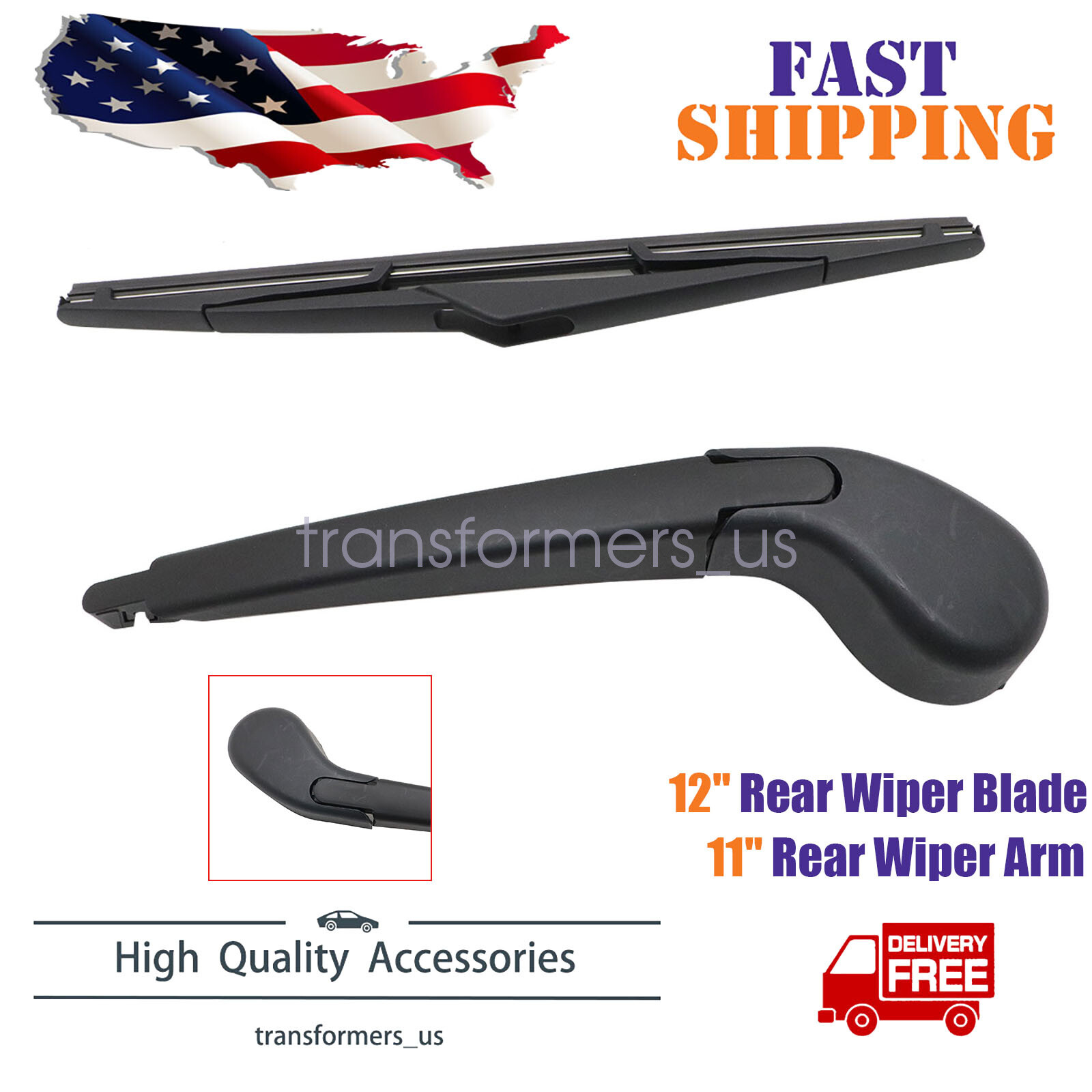 2012-2018 Ford Focus Hatchback Rear Wiper Arm & Blade Replacement