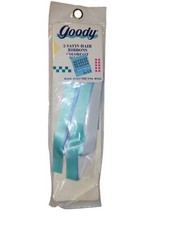 Vtg New 1989 Goody 5 Grosgrain Hair Ribbions Pastel Blue Colorfast 36   9555 USA