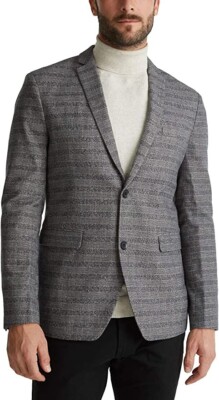 ESPRIT Collection Men's Blazer, Jacket Grey, Size S
