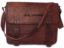 Valigia da uomo in vera pelle fatta a mano messenger tracolla borsa per laptop