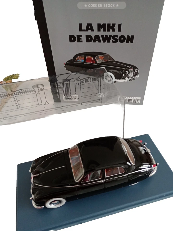 Herge Moulinsart/Hachette Tintin Auto 1:24 La MK1 De Dawson - Coke EN Stock  - Immagine 2 di 4