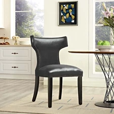 Modway Curve Dining Chair in Black