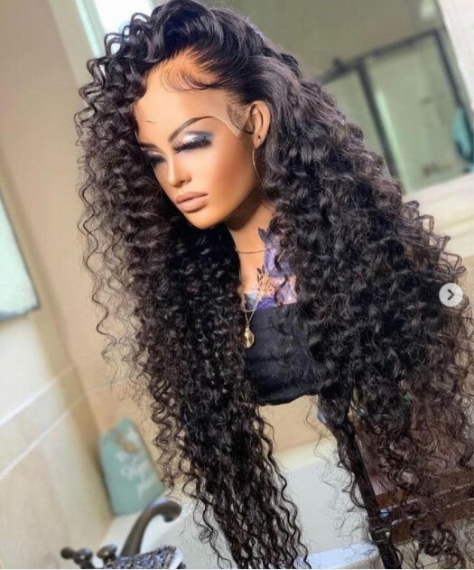 13×4 Lace Front 100% Human Hair Wigs Full Lace Deep Wave Wig  display picture 2
