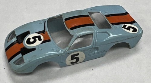 Vintage Aurora HO Ford GT Slot Car #5 BODY ONLY