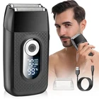 LCD Foil Shaver Electric Cordless Shaver for Men Wet/Dry Razor Rechargeable USB
