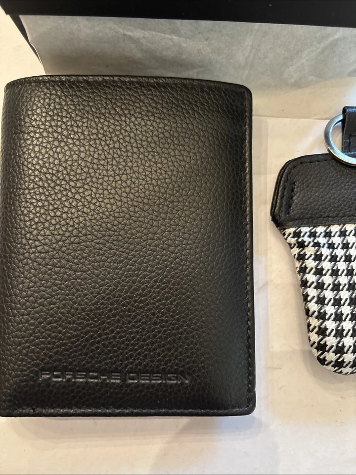 🌲 Billetera Voyager Porsche Design cuero negro 11 y estuche para llaves Pepita gratis Foto 2 de 4