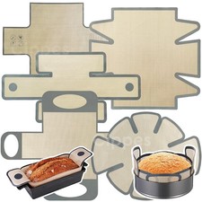 Reusable Silicone Bread Loaf Pan Liners with Handles, Nonstick, for 9x5 Pans