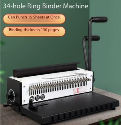 Small Manual Book Binding Machine (Wire-O Binding Machine)