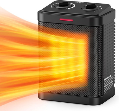 1500W Small Space Heater for Indoor Use, PTC Ceramic Space Heater with Thermosta