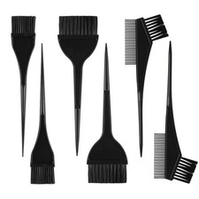 Hair Dye Brush Applicator Kit 6 Pcs Coloring Brushes Combs Dyeing Tools