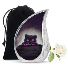 Black Cat Cremation Urns For Human Ashes Adult Female 10 Inch 