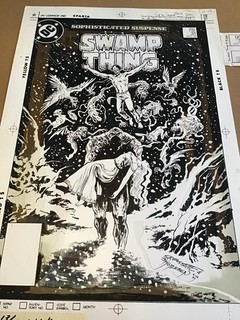 DC Comics Swamp Thing #31 Dec 84 Original Cover Mechanical Paste Up Art Bissette