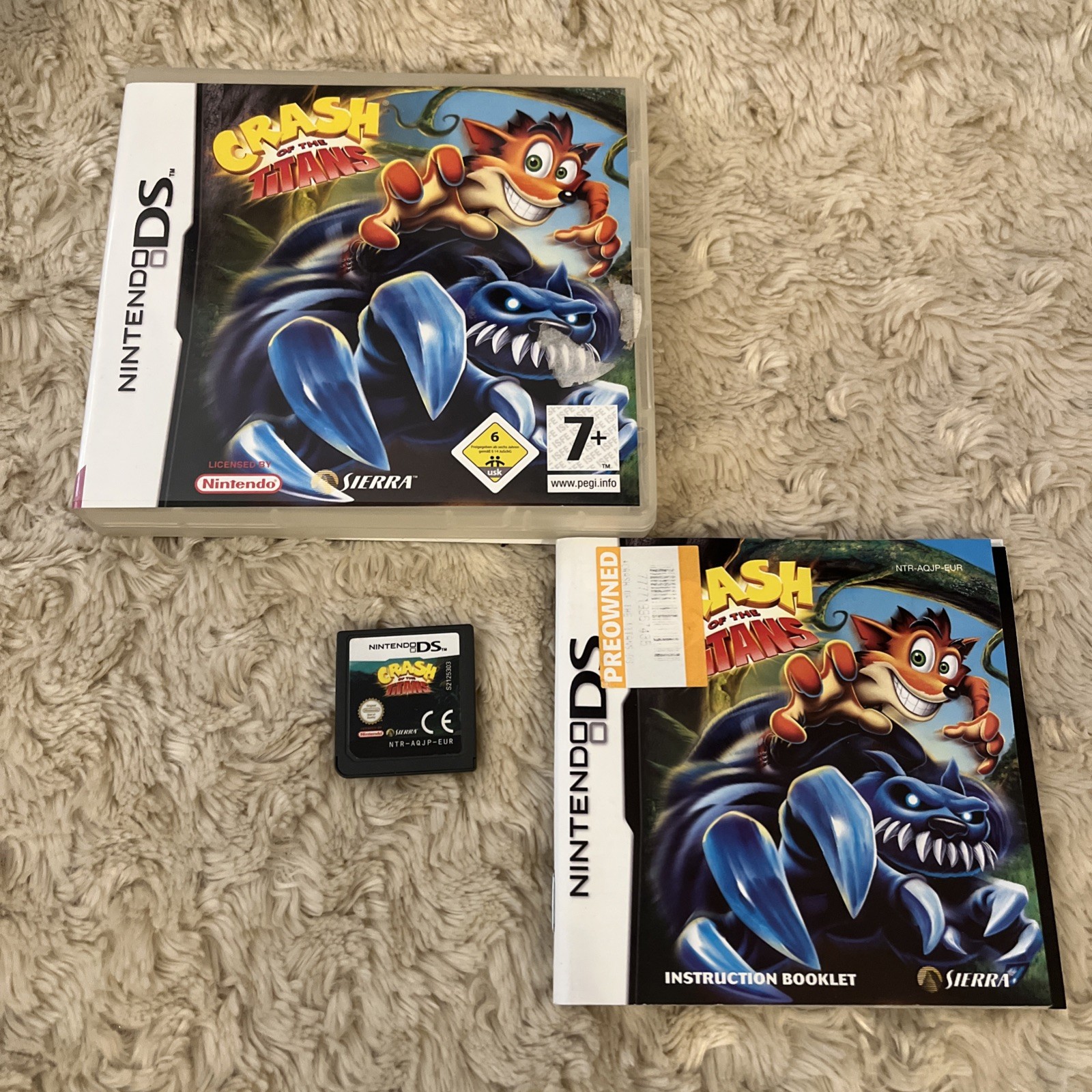 Crash of the Titans Nintendo DS complete
