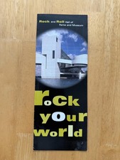 Vintage 1990s Rock And Roll Hall Of Fame Museum Travel Brochure Cleveland Ohio