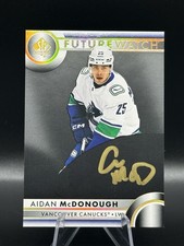 2023 SP Authentic Future Watch Mystery Black Aidan McDonough #144 Rookie Auto RC