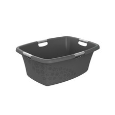 ROTHO Wäschekorb 50L Flowers Wäschesammler Wäschebox Wäsche Korb Box Kunststoff