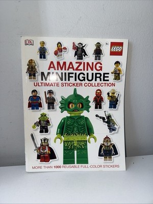 LEGO Amazing Minifigure Ultimate Sticker Collection Book Almost Complete