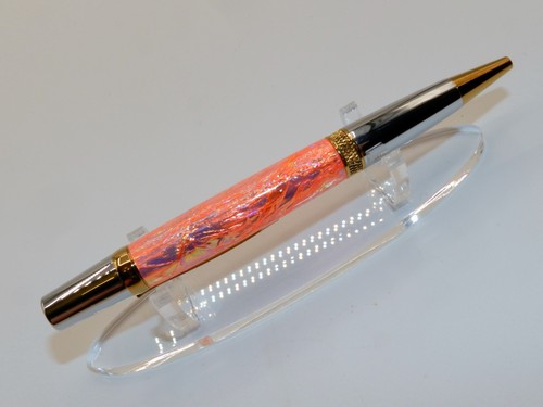 Handmade Ballpoint Pen with Stunning Electric Peach Opal FX. A Great Gift!  #156 - 第 17/19 張圖片