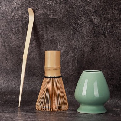 99Box Tea Ceremony Utensils 5-Piece Set: Tea Whisk, Tea Stand, Tea Paddle, Tea _