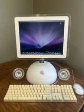 Classic Apple iMac G4 15 Mac OS X 10.5.8 Computer Bundle TESTED MINT
